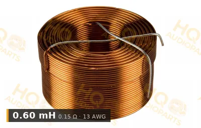 Jantzen Audio 000-0151 | 0,60 mH | 0,15 ohm | 3% | 13 AWG | Légmagos tekercs