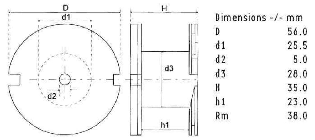 Intertechnik Ferrobar gomba ferritmagos tekercs – 4,70 mH | HQP56 | DCR 0,47 Ω | Cu 1,12 mm | ±5.0%