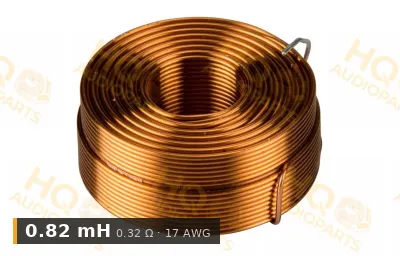 Jantzen Audio 000-0994 | 0,82 mH | 0,32 ohm | 3% | 17 AWG | Légmagos tekercs