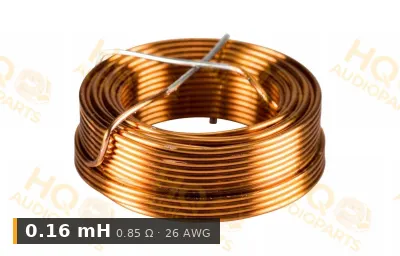 Jantzen Audio 000-1008 | 0,16 mH | 0,85 ohm | 3% | 26 AWG | Légmagos tekercs