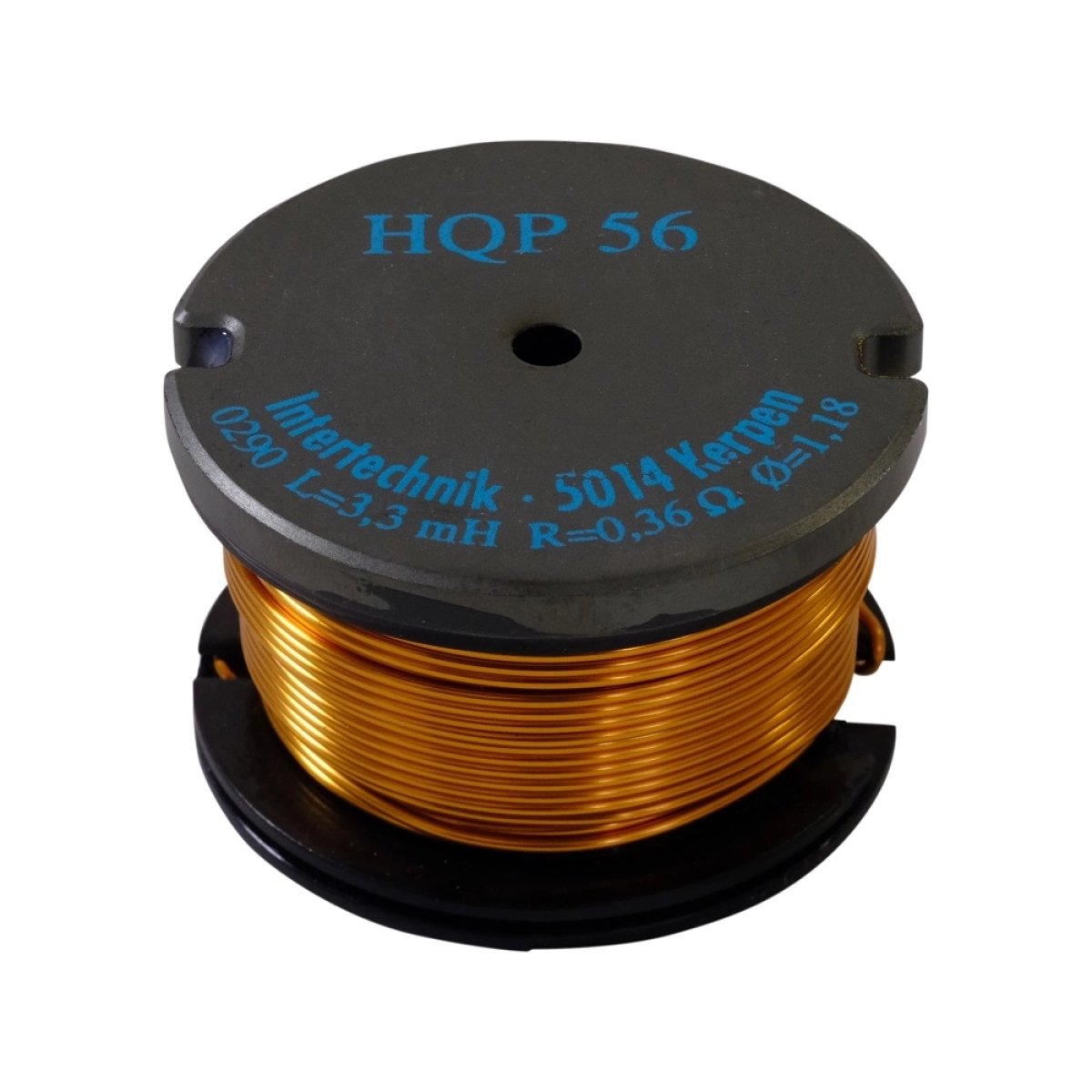 Intertechnik Ferrobar gomba ferritmagos tekercs – 12 mH | HQP56 | DCR 1,20 Ω | Cu 0,85 mm | ±5.0%