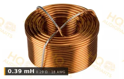 Jantzen Audio 000-1104 | 0,39 mH | 0,29 ohm | 3% | 18 AWG | Légmagos tekercs