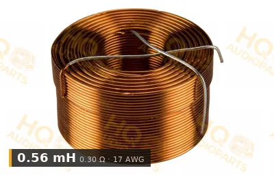 Jantzen Audio 000-1210 | 0,56 mH | 0,30 ohm | 3% | 17 AWG | Légmagos tekercs