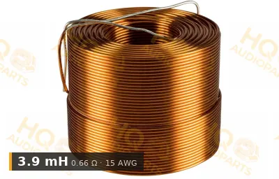 Jantzen Audio 000-1241 | 3,9 mH | 0,66 ohm | 3% | 15 AWG | Légmagos tekercs