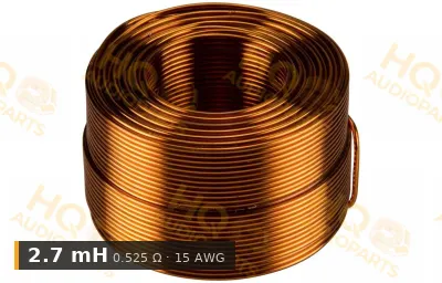 Jantzen Audio 000-1247 | 2,7 mH | 0,525 ohm | 3% | 15 AWG | Légmagos tekercs