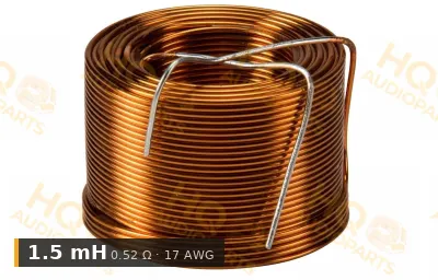 Jantzen Audio 000-1300 | 1,5 mH | 0,52 ohm | 3% | 17 AWG | Légmagos tekercs