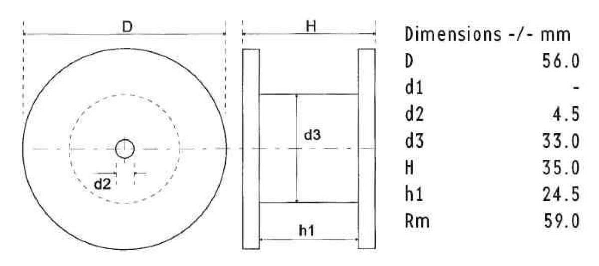 Intertechnik Tritec HQ 40 légmagos tekercs – 1,80 mH | TRI/DR56 | DCR 0,17 Ω | Cu Tritec 7×0,50 mm | ±3.0%