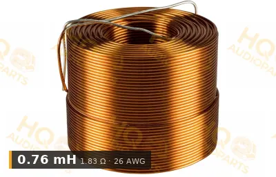 Jantzen Audio 000-1736 | 0,76 mH | 1,83 ohm | 3% | 26 AWG | Légmagos tekercs