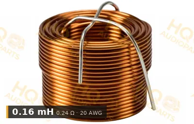 Jantzen Audio 000-1817 | 0,16 mH | 0,24 ohm | 3% | 20 AWG | Légmagos tekercs