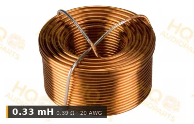Jantzen Audio 000-1835 | 0,33 mH | 0,39 ohm | 3% | 20 AWG | Légmagos tekercs