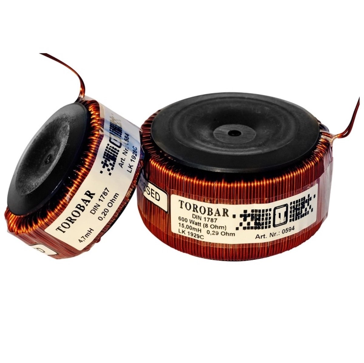 Intertechnik Torobar vasmagos gyűrűtekercs – 15 mH | TO10 | DCR 0,29 Ω | Cu 1,40 mm | ±5.0%