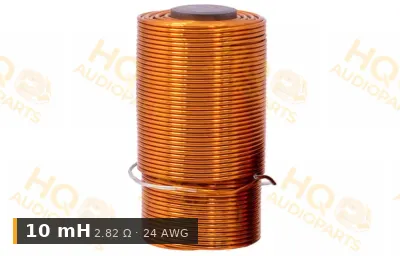 Jantzen Audio 000-2252 | 10 mH | 2,82 ohm | 3% | 24 AWG | I vasmagos tekercs