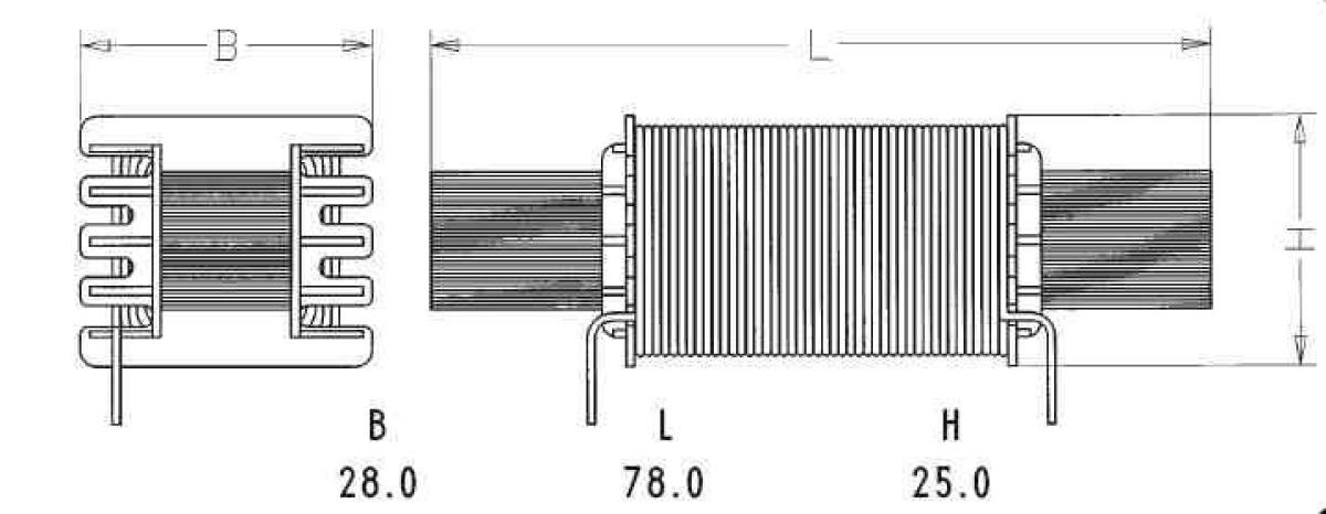 Intertechnik Vasmagos rúd tekercs – 4,70 mH | I78 | DCR 0,76 Ω | Cu 0,71 mm | ±5.0%