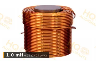 Jantzen Audio 000-2374 | 1,0 mH | 0,19 ohm | 3% | 17 AWG | I vasmagos tekercs
