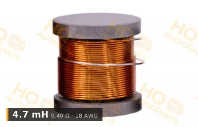 Jantzen Audio 000-5104 | 4,7 mH | 0,40 ohm | 3% | 18 AWG | H vasmagos tekercs