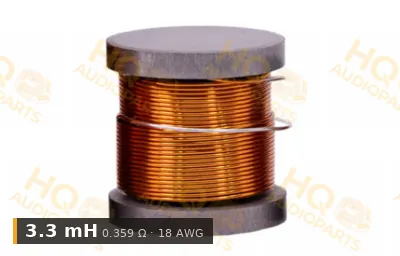 Jantzen Audio 000-5161 | 3,3 mH | 0,359 ohm | 3% | 18 AWG | H vasmagos tekercs