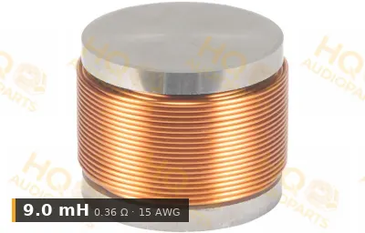 Jantzen Audio 000-5327 | 9.0 mH | 0.36 Ω | 3% | 15 AWG | H Iron-core Coil