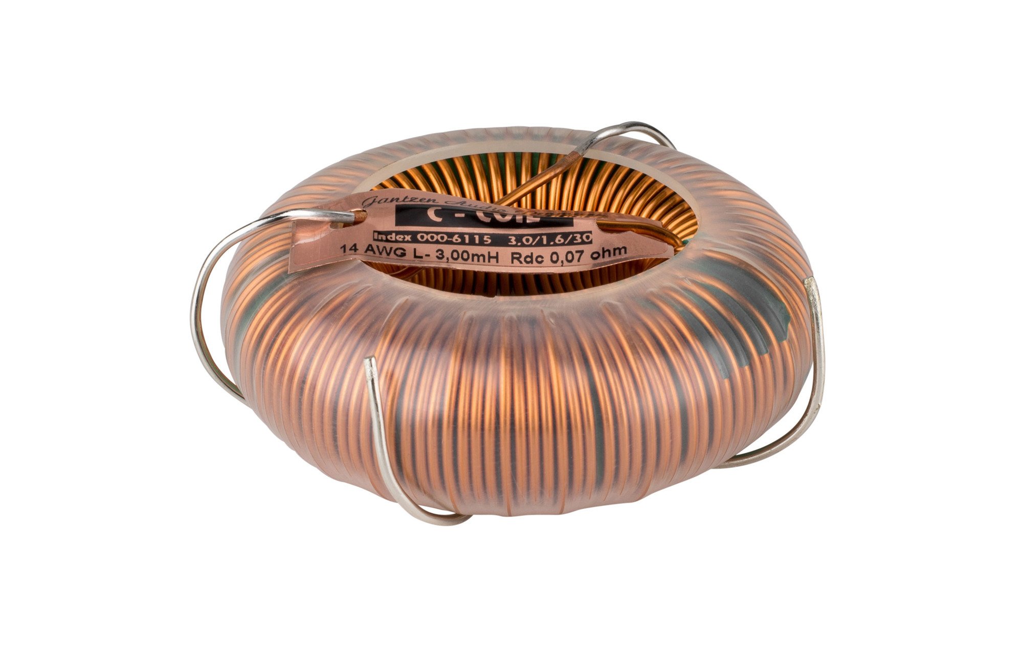 Jantzen Audio 000-6115 | 3,0 mH | 0,07 ohm | 5% | 14 AWG |  C-Coil tekercs