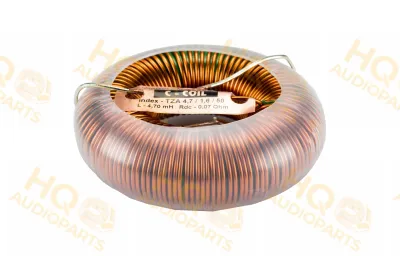 Jantzen Audio 000-6225 | 4.7 mH | 0.07 Ω | 5% | 14 AWG | C-Coil Toroidal Coil