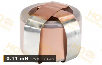 Jantzen Audio 000-7010 | 0,11 mH | 0,05 ohm | 2% | 12 AWG | Rézfóliatekercs