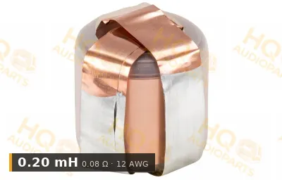 Jantzen Audio 000-7020 | 0,20 mH | 0,08 ohm | 2% | 12 AWG | Rézfóliatekercs