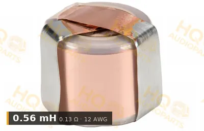 Jantzen Audio 000-7050 | 0.56 mH | 0.13 Ω | 2% | 12 AWG | Copper Foil Coil