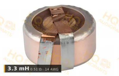 Jantzen Audio 000-7505 | 3,3 mH | 0,51 ohm | 2% | 14 AWG | Rézfóliatekercs