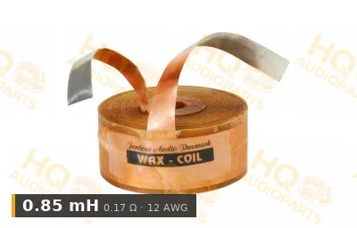Jantzen Audio 000-8085 | 0,85 mH | 0,17 ohm | 2% | 12 AWG | impregnált rézfóliatekercs