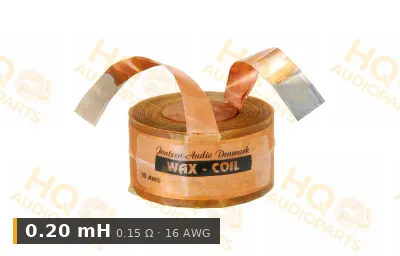 Jantzen Audio 000-8537 | 0,20 mH | 0,15 ohm | 2% | 16 AWG | impregnált rézfóliatekercs