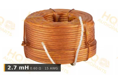 Jantzen Audio 000-L-0270 | 2,7 mH | 0,60 ohm | 3% | 15 AWG | Litz viasztekercs