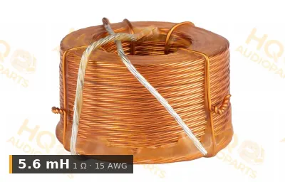 Jantzen Audio 000-L-0560 | 5,6 mH | 1 ohm | 3% | 15 AWG | Litz viasztekercs