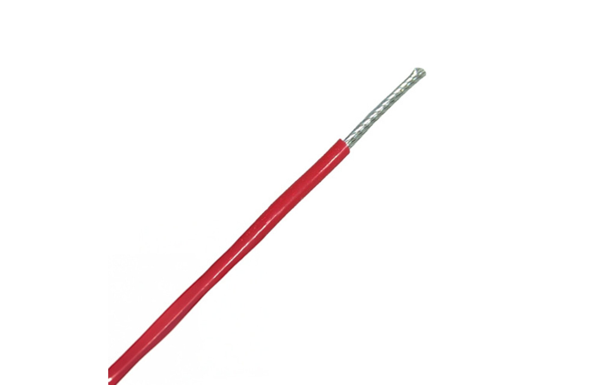 Jantzen Audio 006-0050 Vörös sodrott, ezüstözött kábel PFTE szigetelés 1,3 mm² OFC - 1 méter