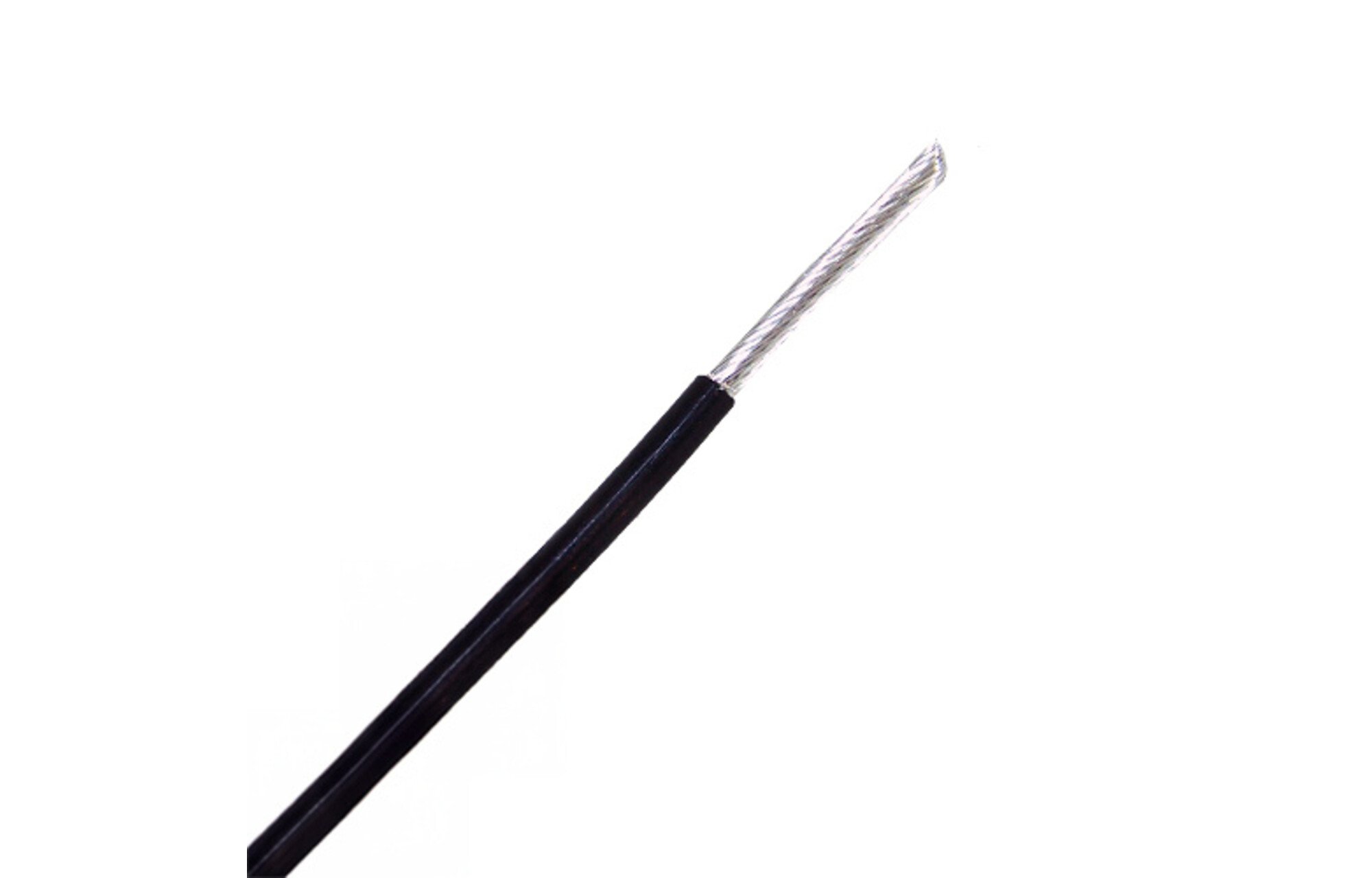 Jantzen Audio 006-0051 Fekete sodrott, ezüstözött kábel PFTE szigetelés 2,5 mm² OFC - 1 méter
