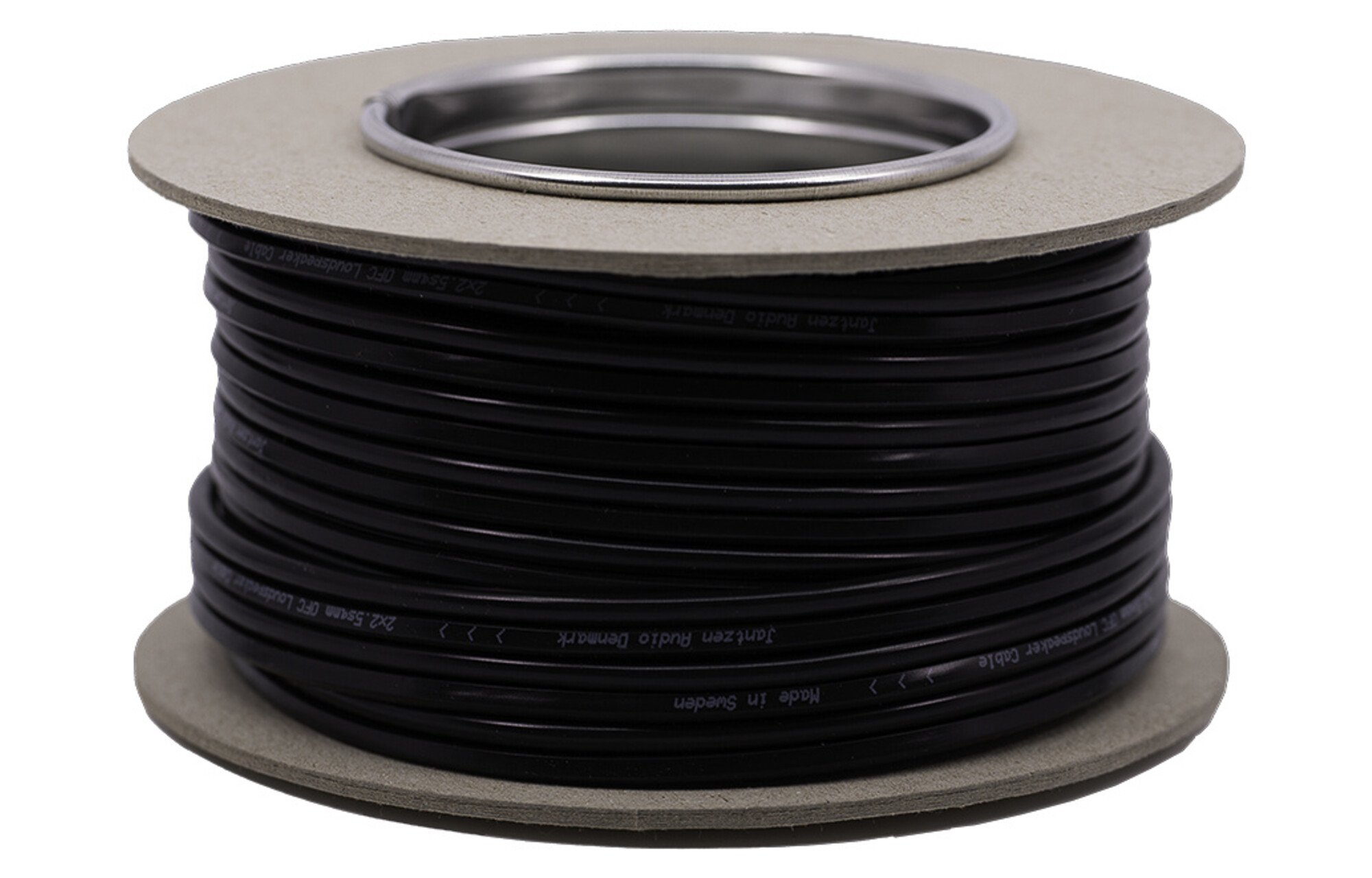 Jantzen Audio 006-0051 Fekete sodrott, ezüstözött kábel PFTE szigetelés 2,5 mm² OFC - 1 méter