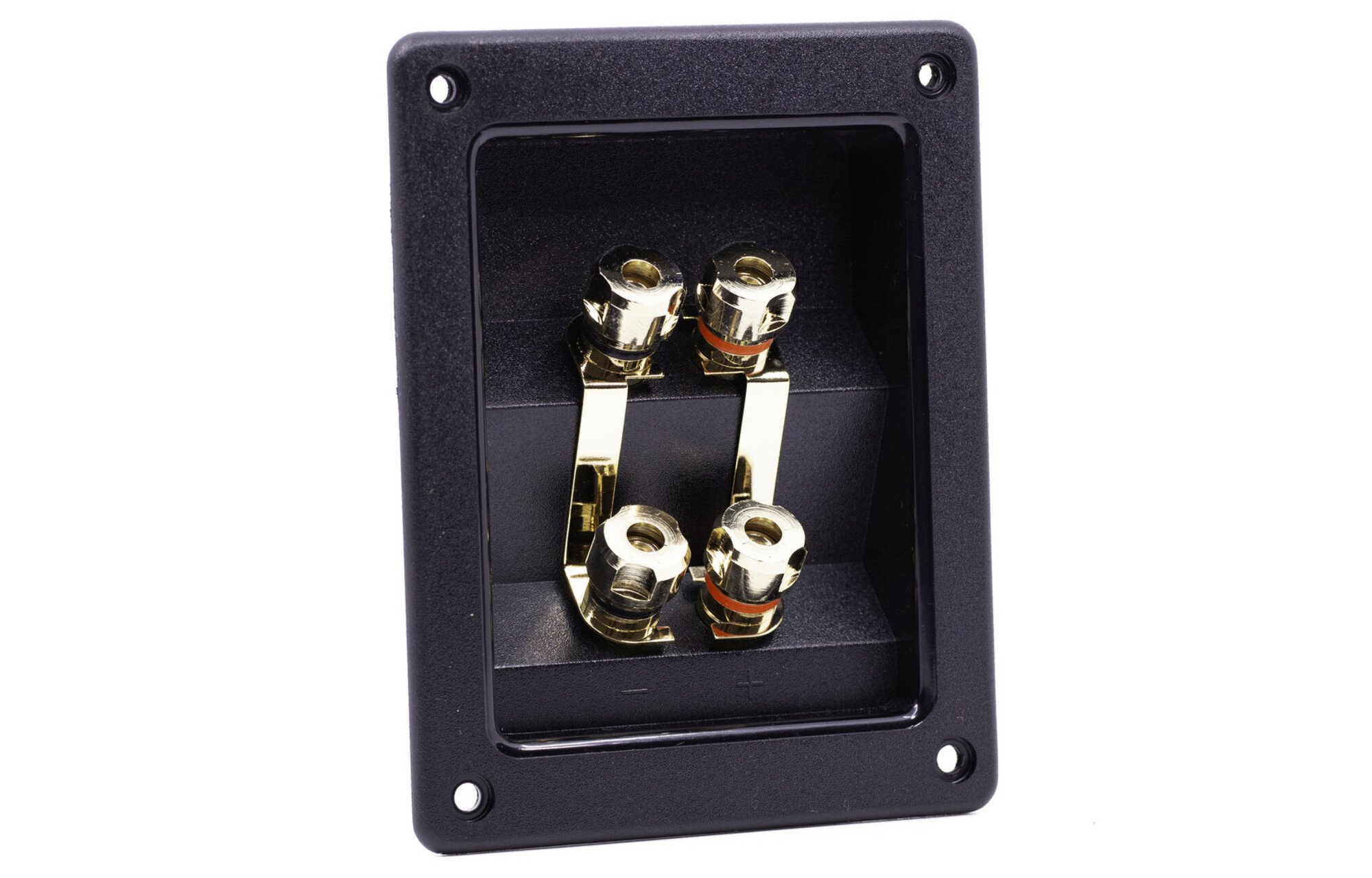 Jantzen Audio 012-0330 Négyszögletes csatlakozótálca | Csavaros kötés | 123 x 96 mm
