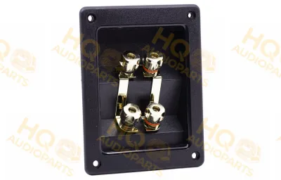 Jantzen Audio 012-0330 Négyszögletes csatlakozótálca | Csavaros kötés | 123 x 96 mm
