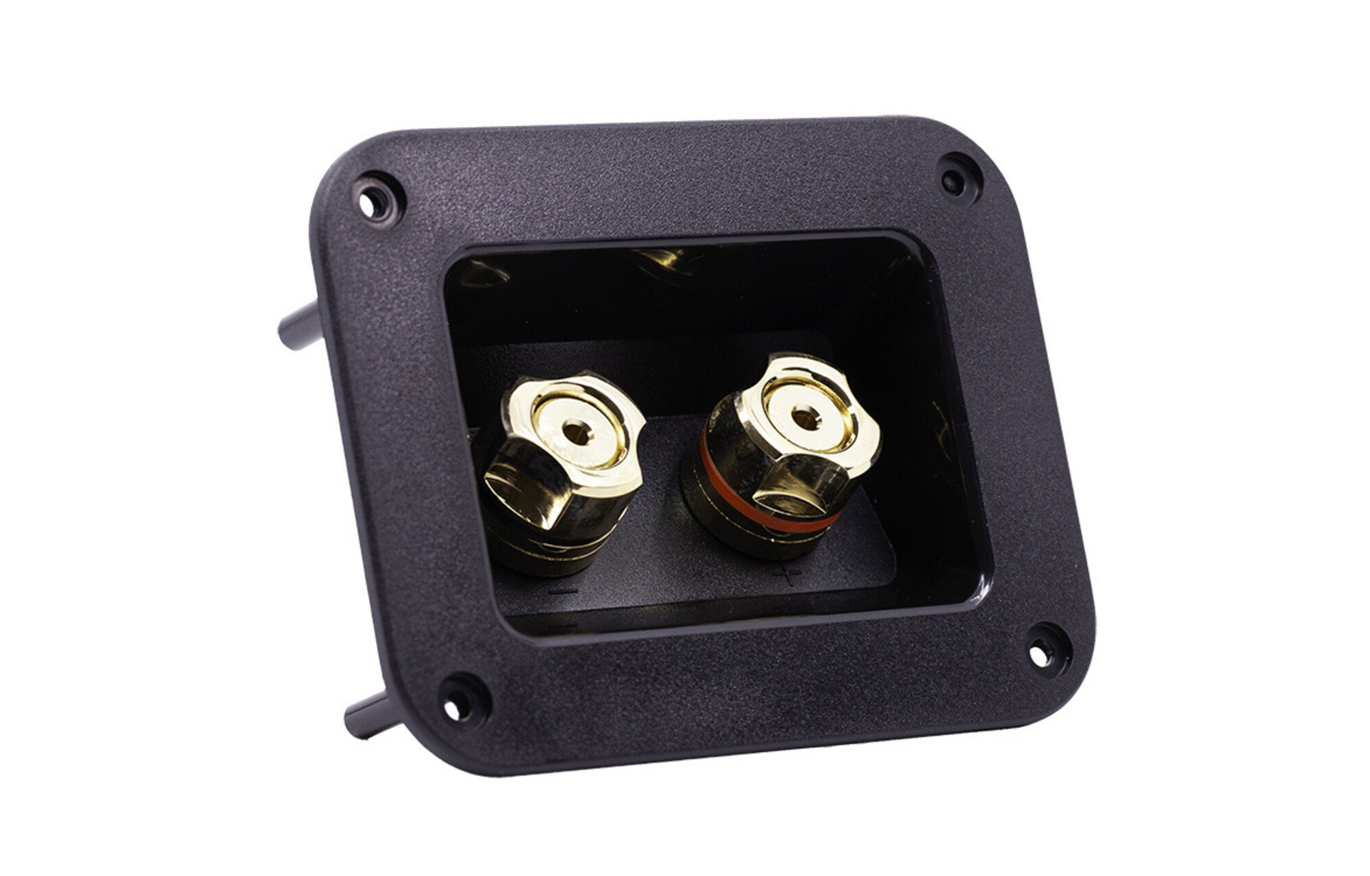 Jantzen Audio 012-0350 Négyszögletes csatlakozótálca | Csavaros kötés | 124 x 96 mm