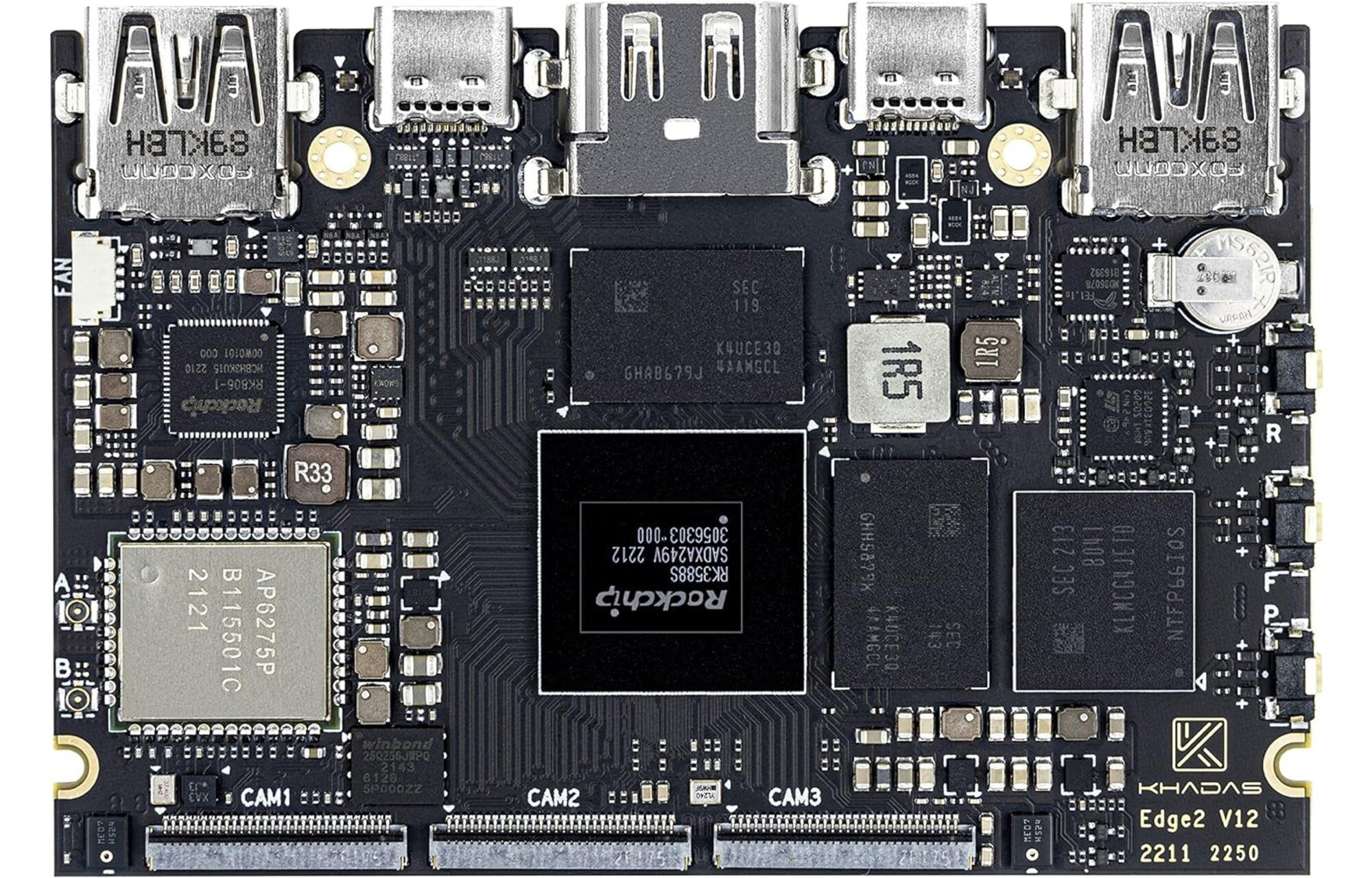 Khadas Edge2 Maker Kit Pro egylapos számítógép