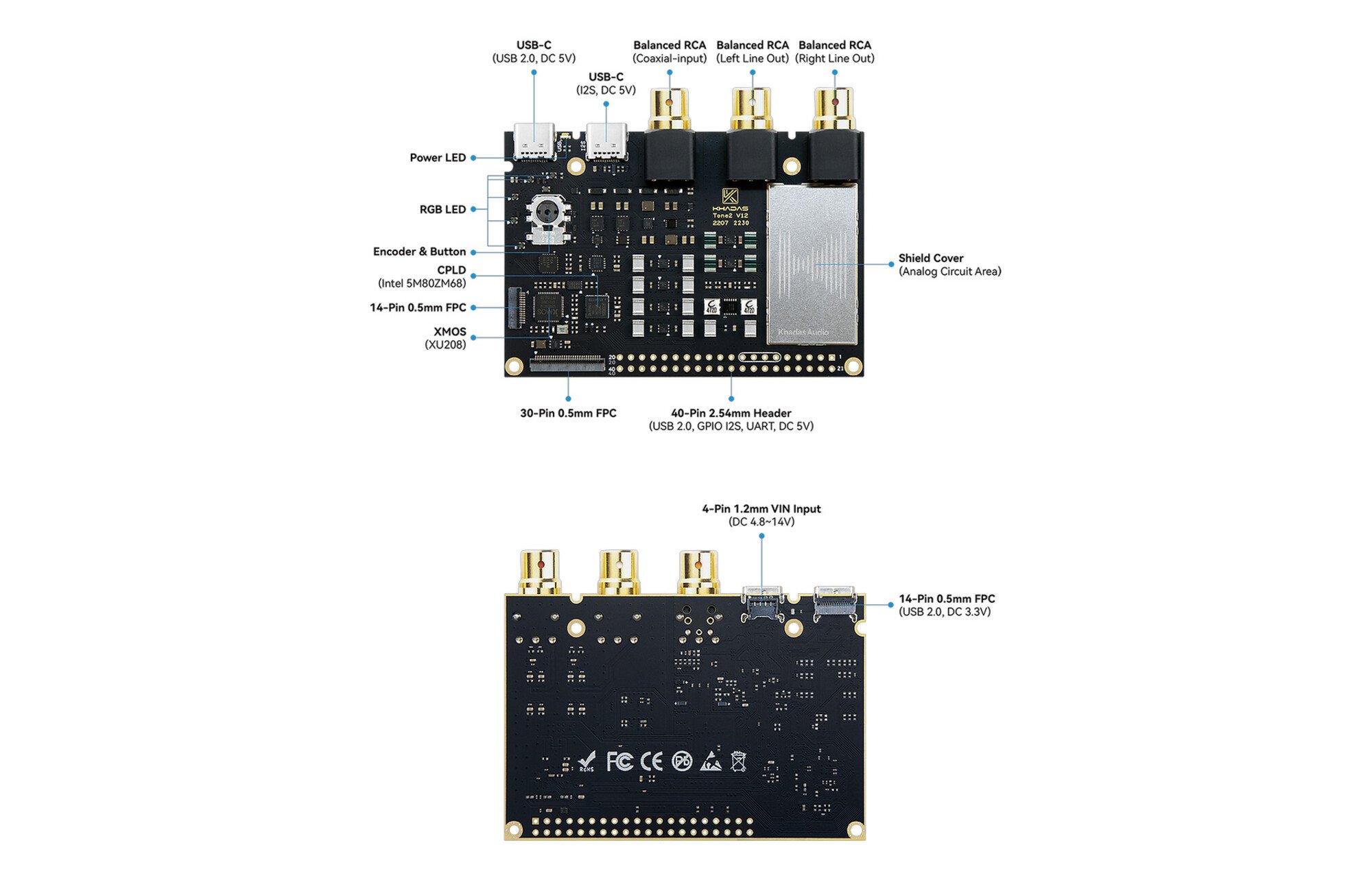Khadas Tone2 Maker Kit DAC
