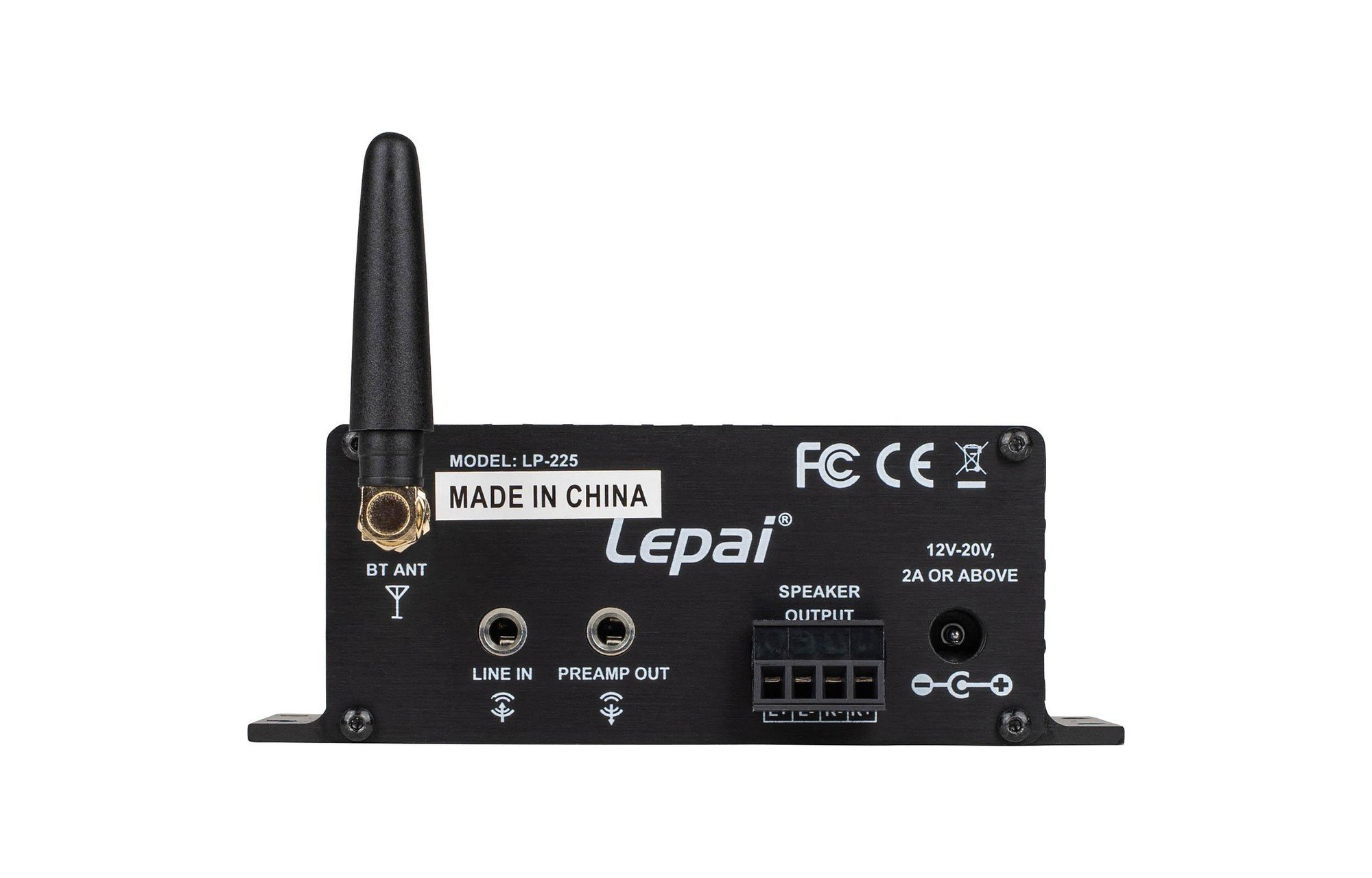 Lepai LP-225 12-20 VDC 2 x 25W Mini Bluetooth erősítő | Line Input | előerősítő Line Output