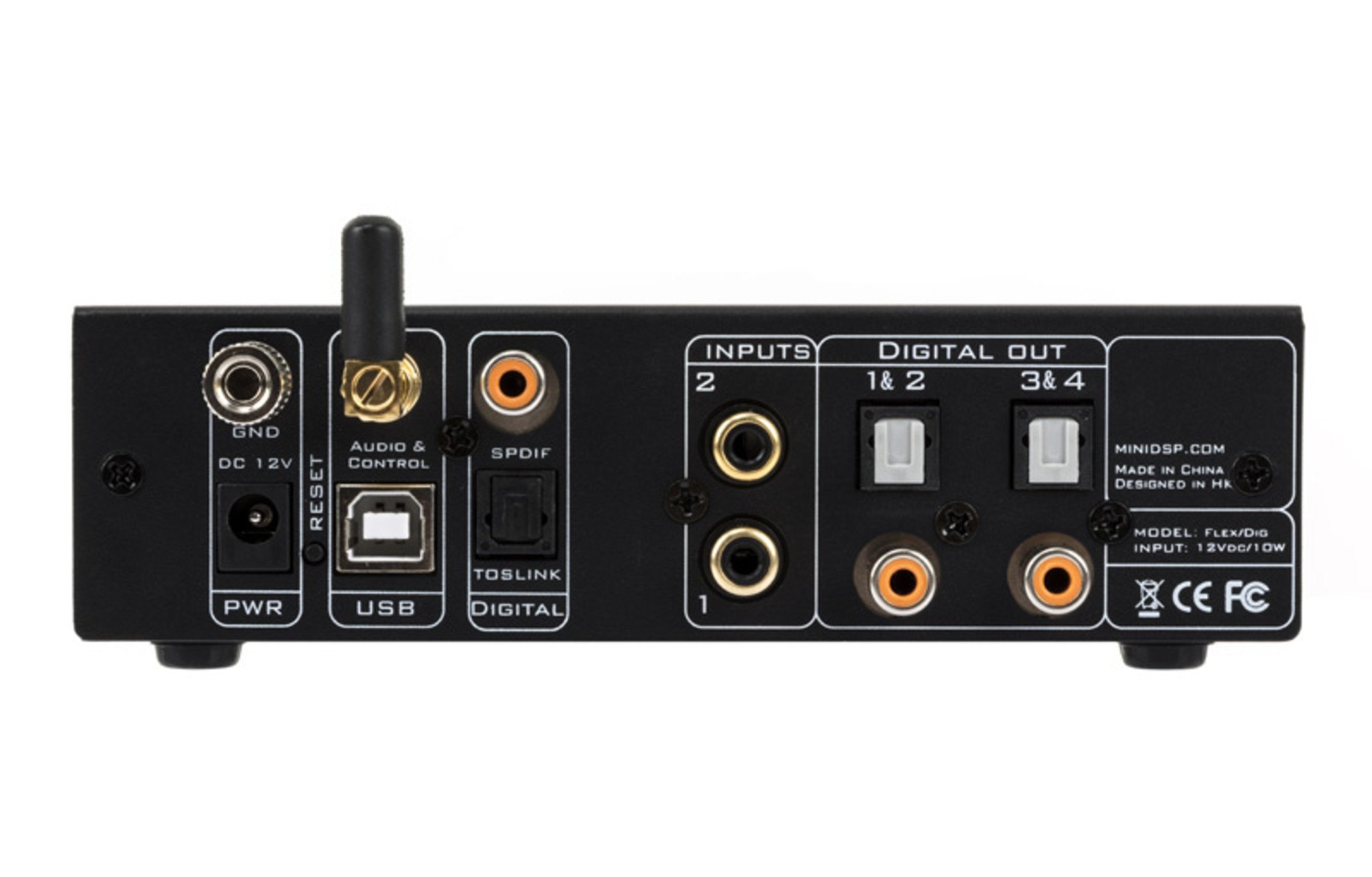 miniDSP 2x4 FLEX digitális jelfeldolgozó | Digitális (SPDIF/TOS)