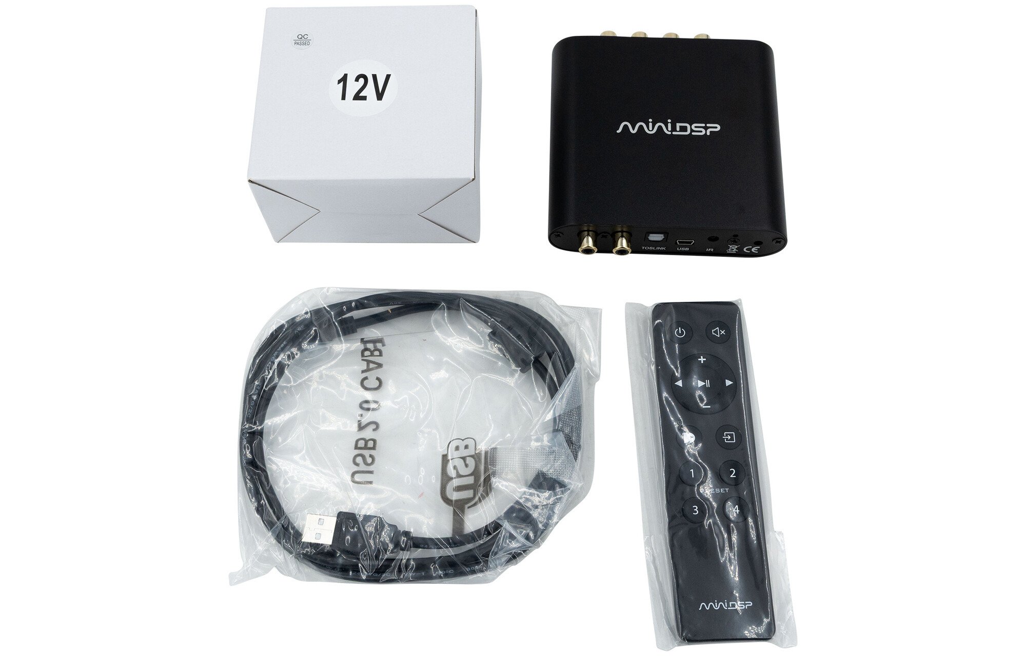 miniDSP 2x4 HD dobozos USB DAC digitális jelfeldolgozó