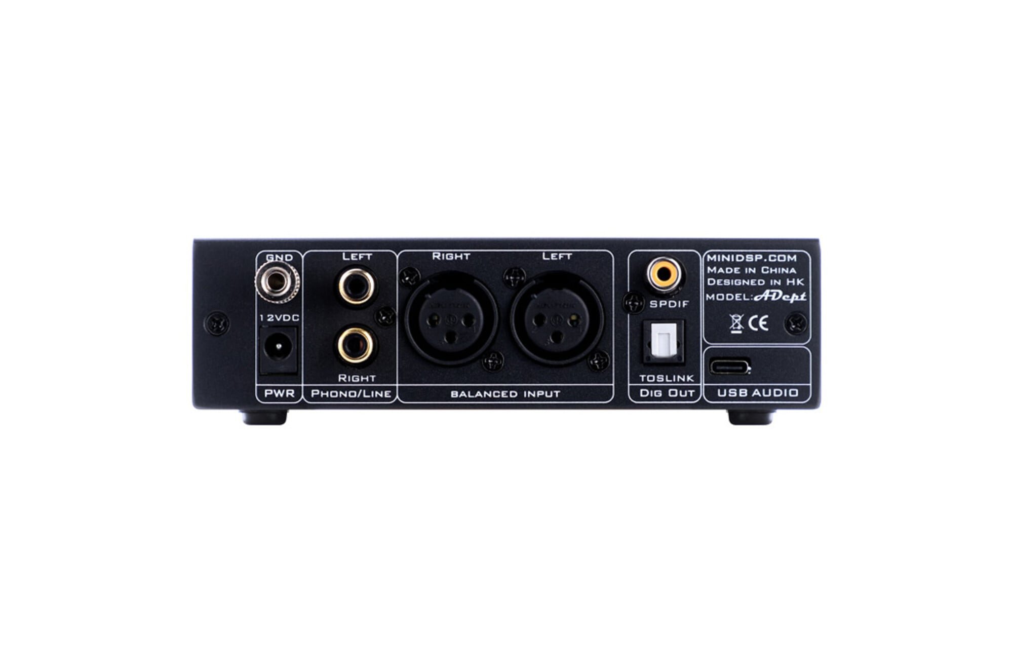 miniDSP ADept USB csatlakozó