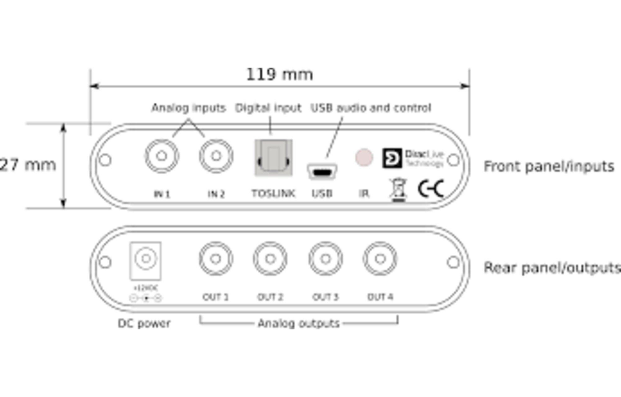 miniDSP DDRC-24 USB DAC digitális jelfeldolgozó