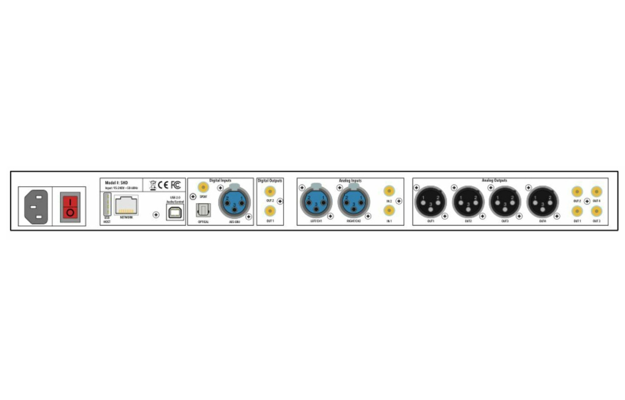 miniDSP SHD Dirac live Audiophile előerősítő (Analog, Digital, Streamer)