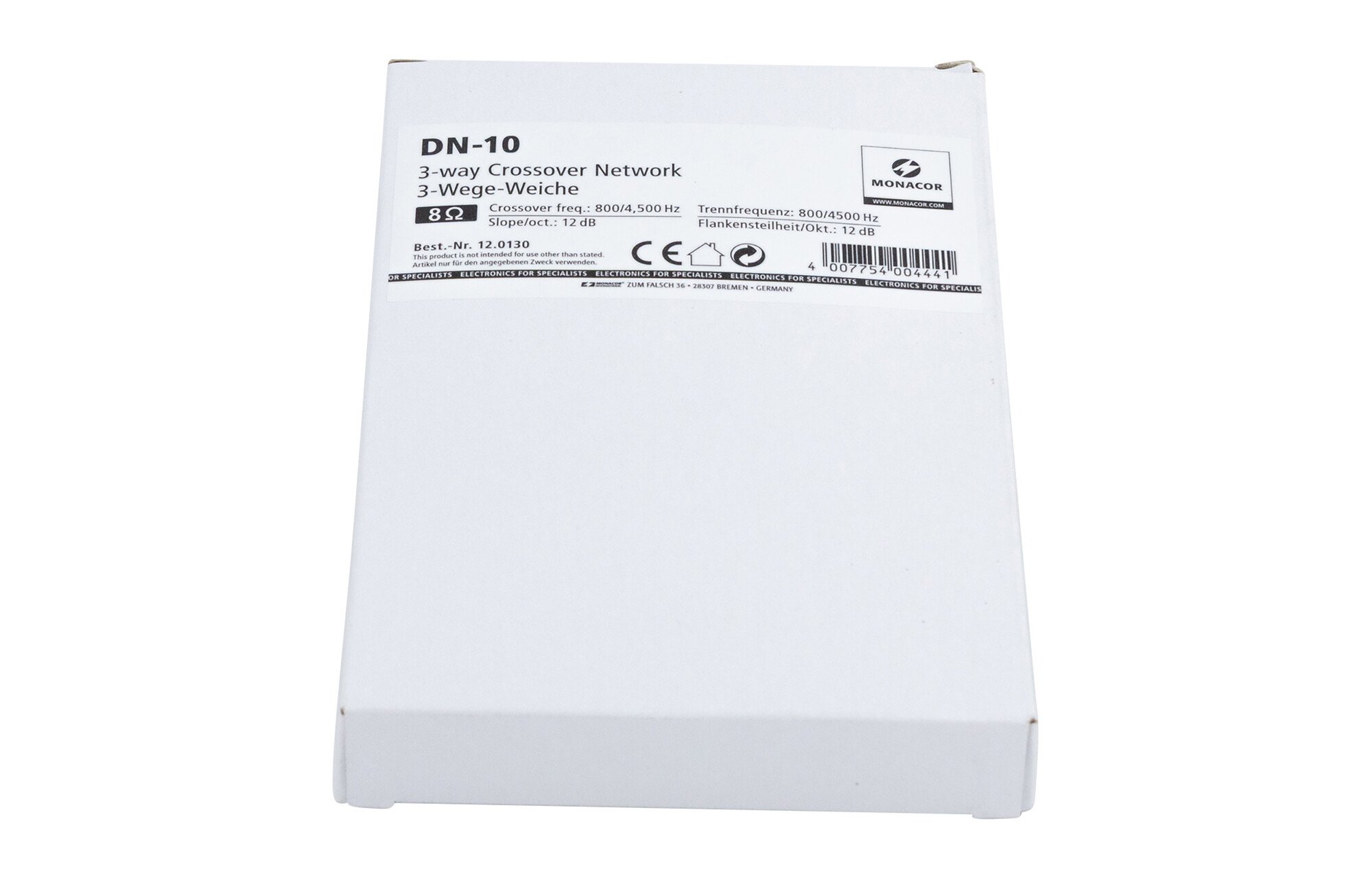 Monacor DN-10 3 utas hangváltó 800/4,500 Hz