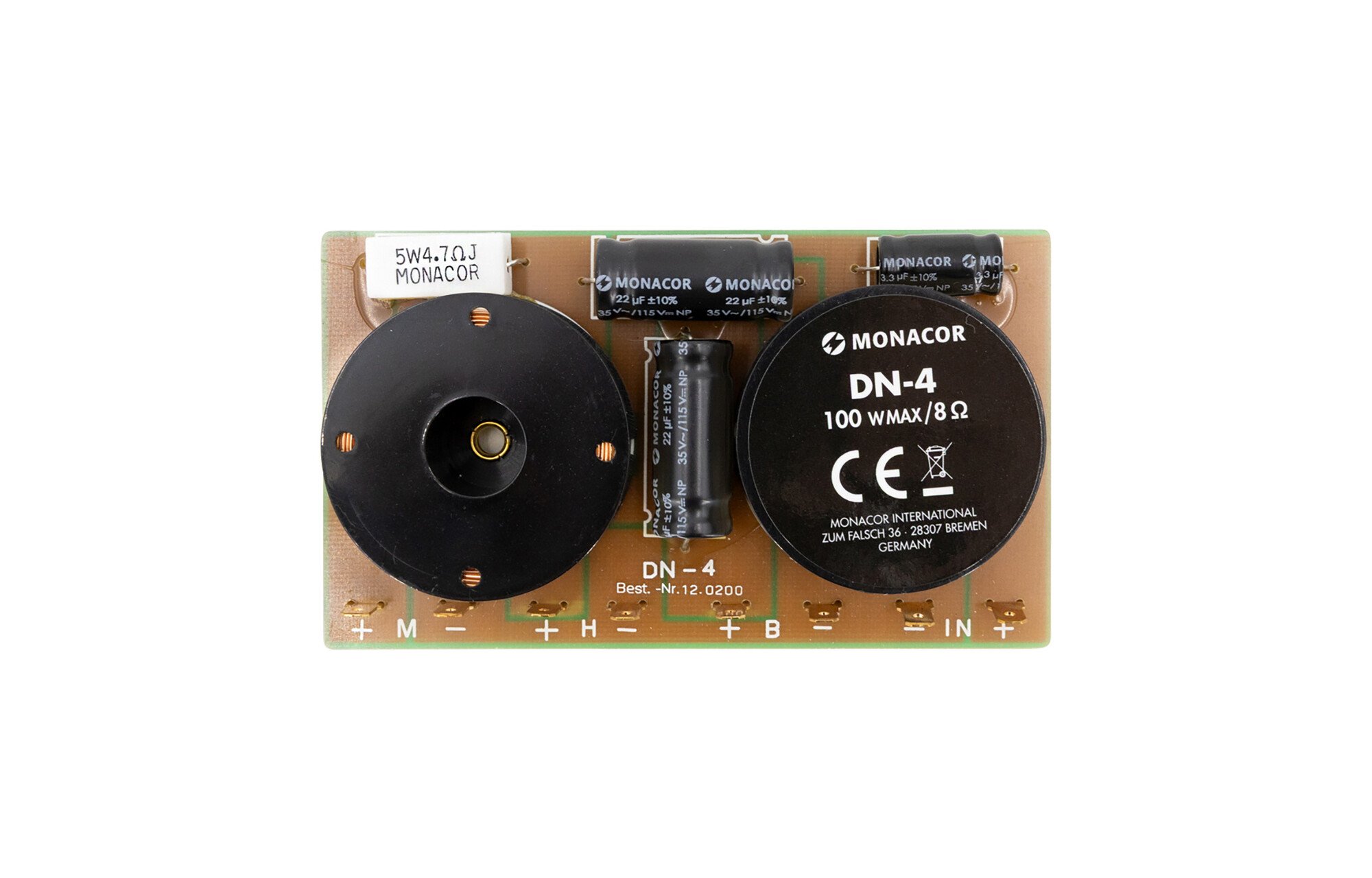Monacor DN-4 3 utas hangváltó 650/6,000 Hz