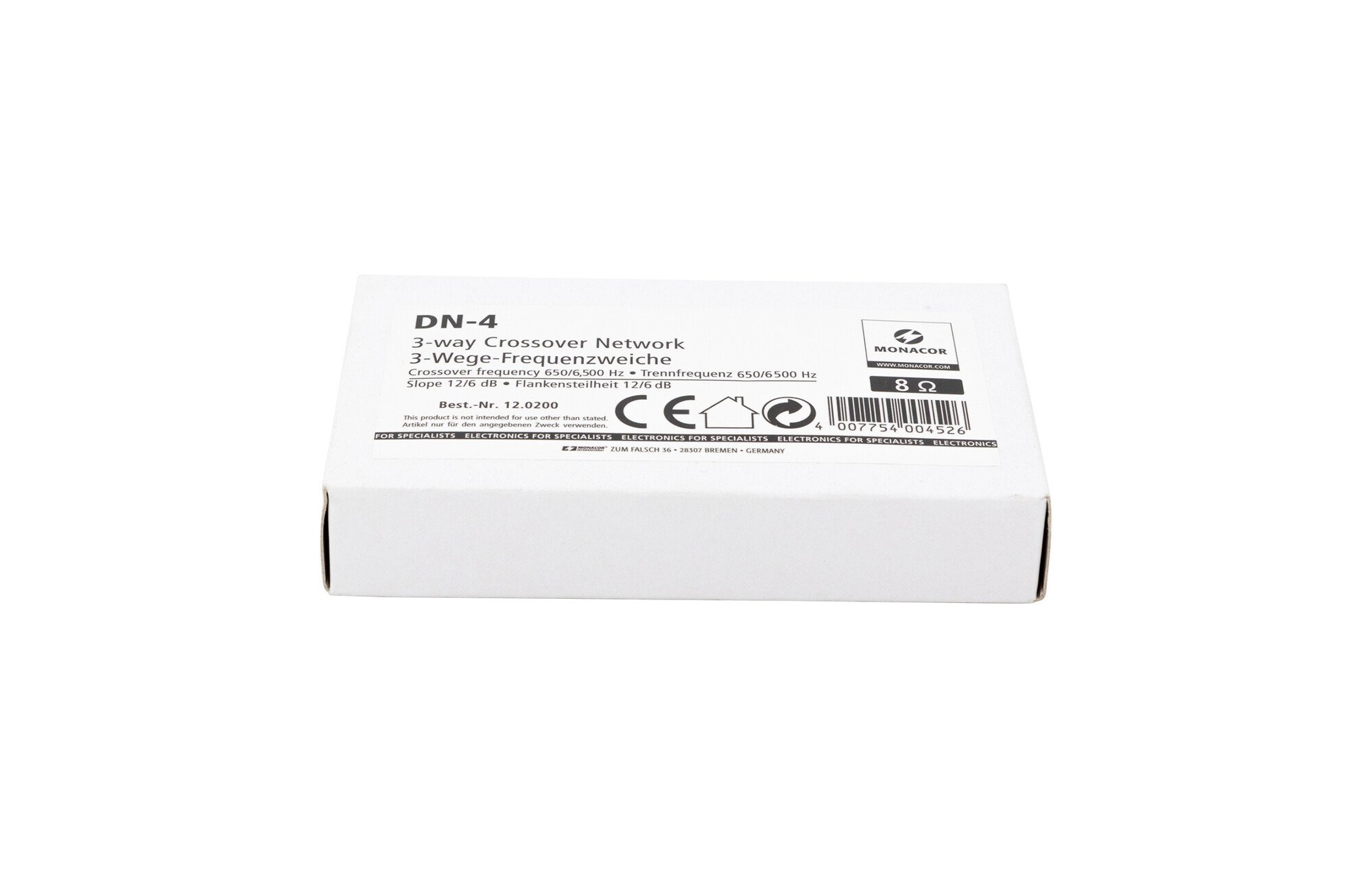 Monacor DN-4 3 utas hangváltó 650/6,000 Hz