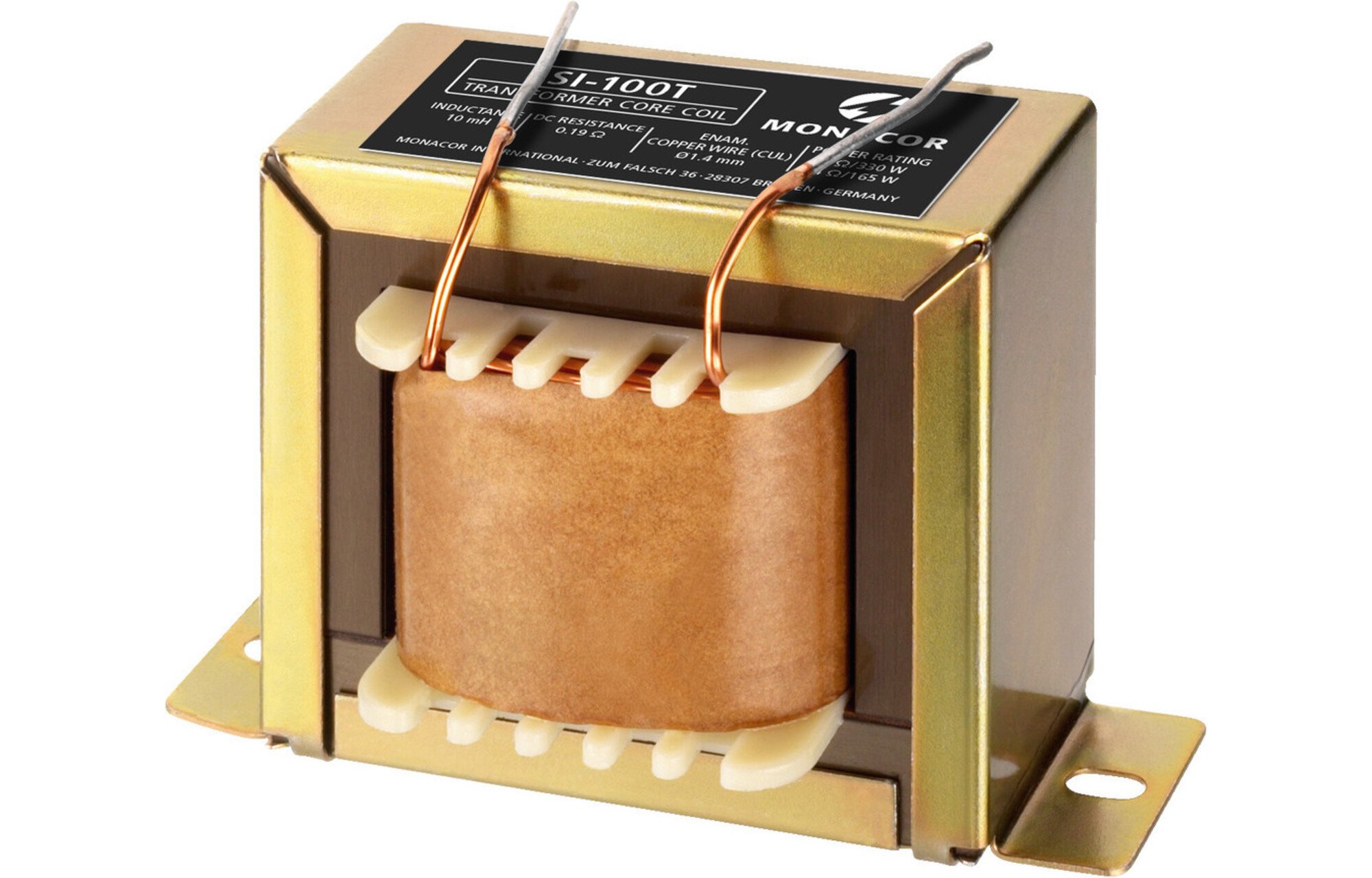 Monacor LSI-100T | 10 mH | 0,19 ohm | 5% | 15 AWG