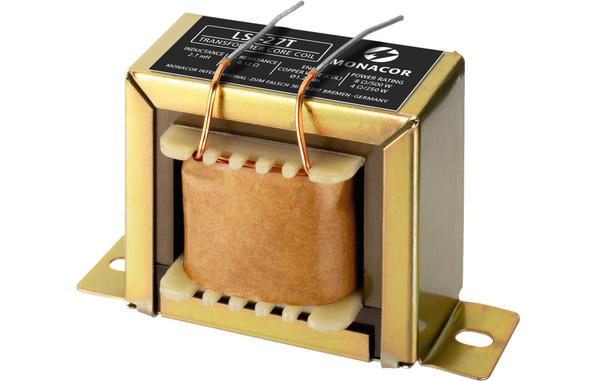 Monacor LSI-27T | 2,7 mH | 0,12 ohm | 5% | 18 AWG